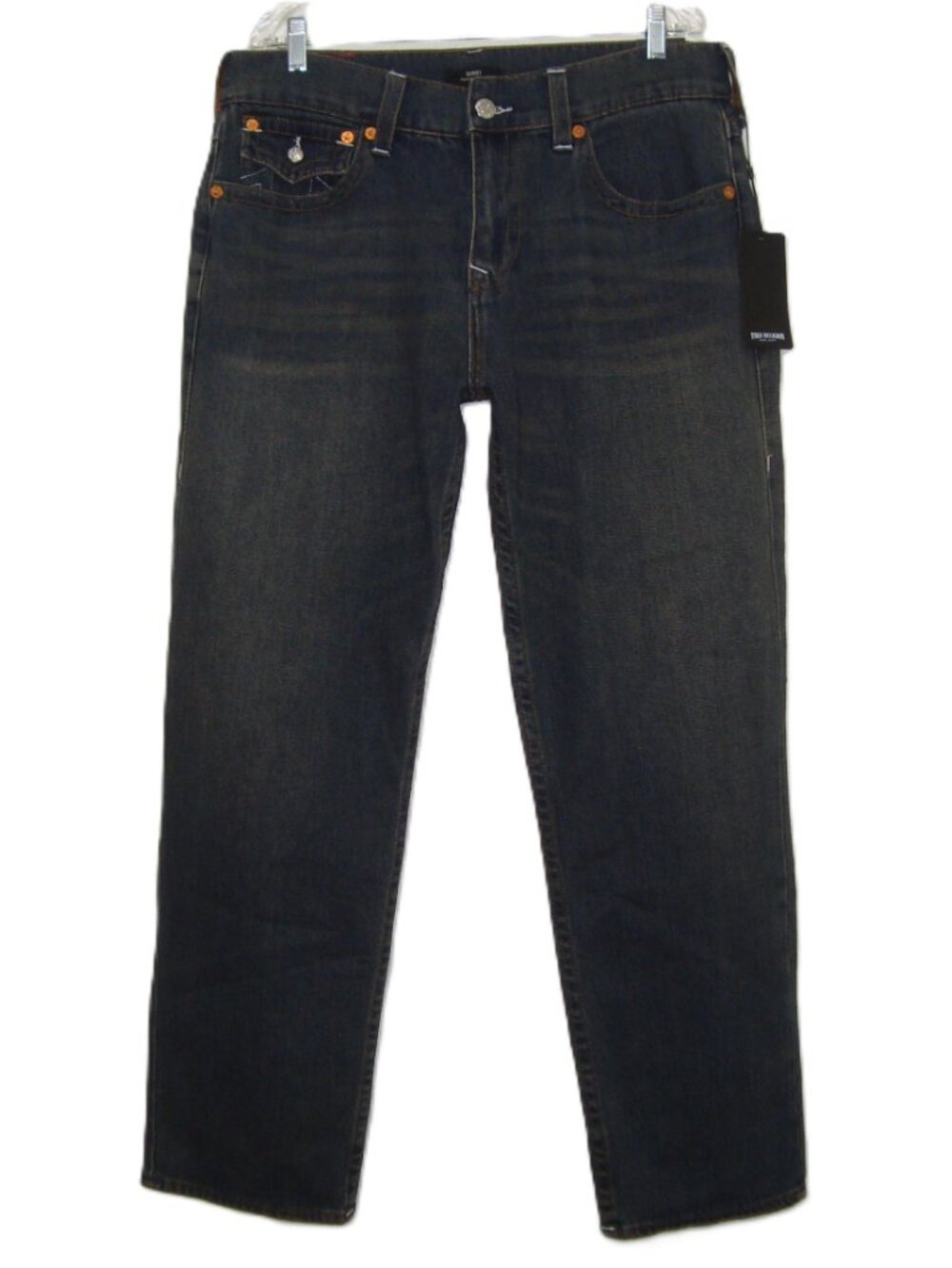NWT True Religion Bobby Relaxed Baggy Blue Denim Jeans